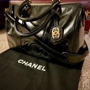 Chanel Patent Leather Mini Duffle Bag